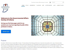 Tablet Screenshot of governmentalaffairssociety.org